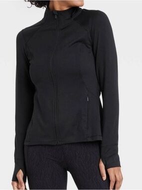 All In Motion Flex Full Zip Black Jacket  Women’s Size Medium- EUC